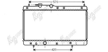 Radiador de esfriamento de motor 11002033 VAN Wezel