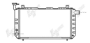 Radiador de esfriamento de motor ADN19803 Blue Print