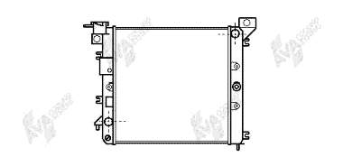 Radiador de esfriamento de motor 13002018 VAN Wezel