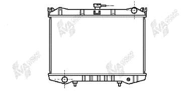 13002041 VAN Wezel radiador de esfriamento de motor