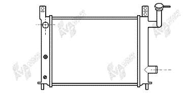 Radiador de esfriamento de motor 13002046 VAN Wezel