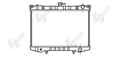 13002064 VAN Wezel radiador de esfriamento de motor