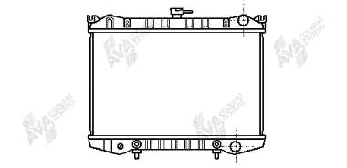 Radiador de esfriamento de motor 13002076 VAN Wezel