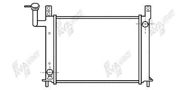 13002081 VAN Wezel radiador de esfriamento de motor