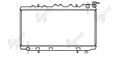 13002094 VAN Wezel radiador de esfriamento de motor