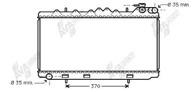 Radiador de esfriamento de motor 13002122 VAN Wezel