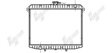 13002148 VAN Wezel radiador de esfriamento de motor