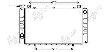 Radiador de esfriamento de motor para Nissan Patrol (Y60)