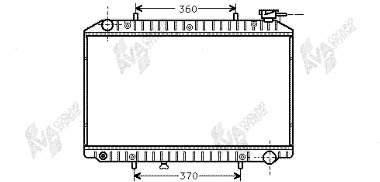 Radiador de esfriamento de motor 13002171 VAN Wezel