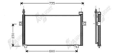 13005175 VAN Wezel radiador de aparelho de ar condicionado