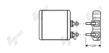 Radiador de forno (de aquecedor) 13006139 VAN Wezel