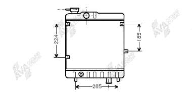 Radiador de esfriamento de motor 7585721 Fiat/Alfa/Lancia