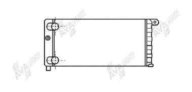 Radiador de esfriamento de motor 17002074 VAN Wezel