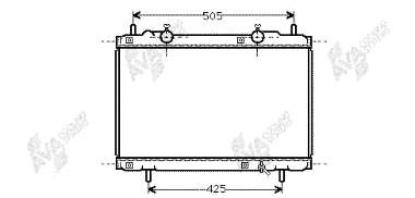 7767438 Fiat/Alfa/Lancia radiador de esfriamento de motor