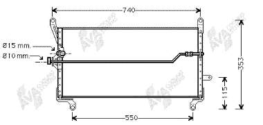 7770584 Fiat/Alfa/Lancia radiador de aparelho de ar condicionado