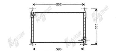 17005173 VAN Wezel radiador de aparelho de ar condicionado