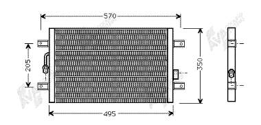 Radiador de aparelho de ar condicionado 17005196 VAN Wezel