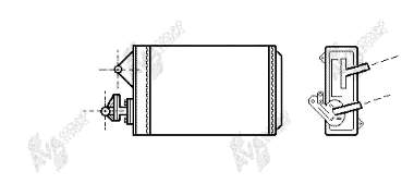 17006087 VAN Wezel radiador de forno (de aquecedor)