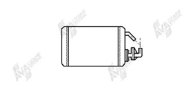 17006102 VAN Wezel radiador de forno (de aquecedor)