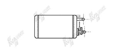 17006106 VAN Wezel radiador de forno (de aquecedor)