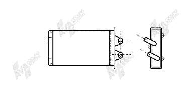 17006186 VAN Wezel radiador de forno (de aquecedor)