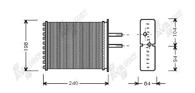 17006193 VAN Wezel radiador de forno (de aquecedor)