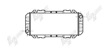 Radiador de esfriamento de motor 18002006 VAN Wezel