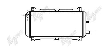 Radiador de esfriamento de motor 18002047 VAN Wezel