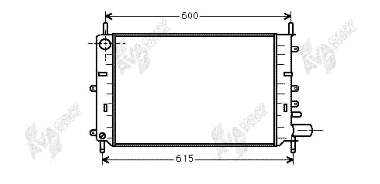 18002059 VAN Wezel radiador de esfriamento de motor