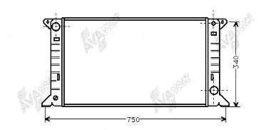 18002085 VAN Wezel radiador de esfriamento de motor