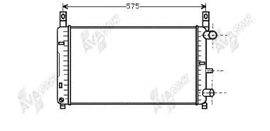 18002117 VAN Wezel radiador de esfriamento de motor