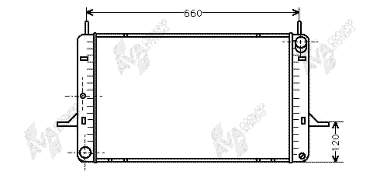 Radiador de esfriamento de motor 1654011 Ford