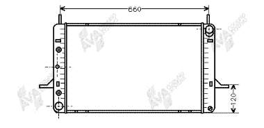 Radiador de esfriamento de motor 1644979 Ford