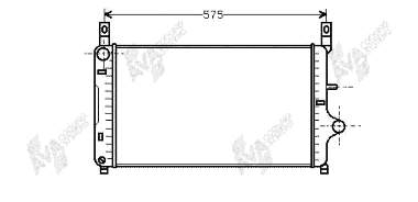 Radiador de esfriamento de motor Ford Fiesta GFJ