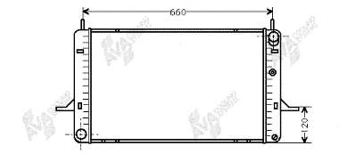 Radiador de esfriamento de motor 18002139 VAN Wezel