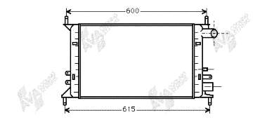 18002148 VAN Wezel radiador de esfriamento de motor