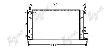 18002149 VAN Wezel radiador de esfriamento de motor