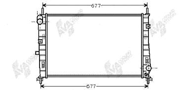 18002165 VAN Wezel radiador de esfriamento de motor