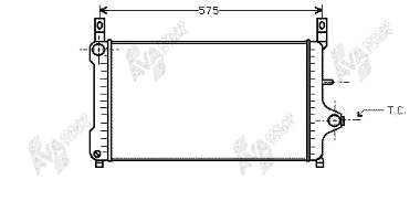 Radiador de esfriamento de motor 6770850 Ford