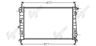 18002185 VAN Wezel radiador de esfriamento de motor