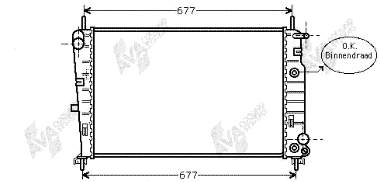 7330966 Ford radiador de esfriamento de motor