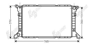 Radiador de esfriamento de motor 1030491 Ford