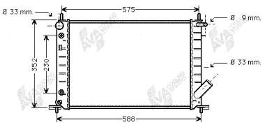 1671694 Ford radiador de esfriamento de motor