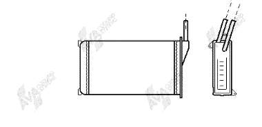 18006093 VAN Wezel radiador de forno (de aquecedor)