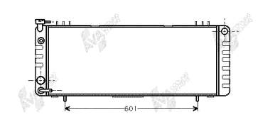 21002002 VAN Wezel radiador de esfriamento de motor