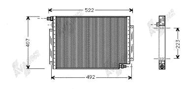 Radiador de aparelho de ar condicionado 21005004 VAN Wezel