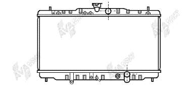 Radiador de esfriamento de motor 25002055 VAN Wezel