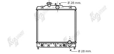 25002069 VAN Wezel radiador de esfriamento de motor