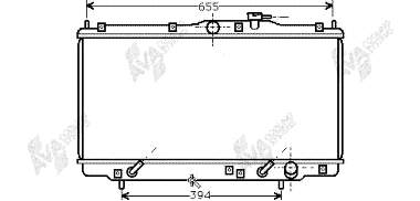 25002071 VAN Wezel radiador de esfriamento de motor