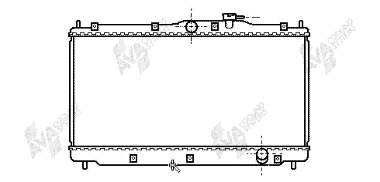 25002078 VAN Wezel radiador de esfriamento de motor